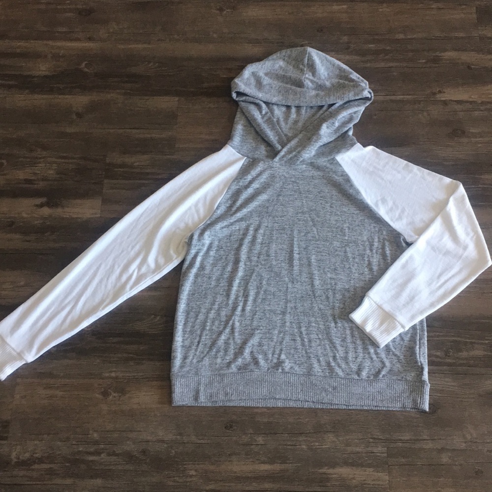 Colorblock softspun light weight pull over hoodie